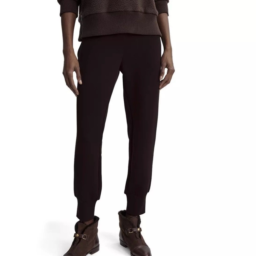 Varley Brown Brushed Rib Slim Outdoor Preppy Comfort Gorpcore Cuff Pants L